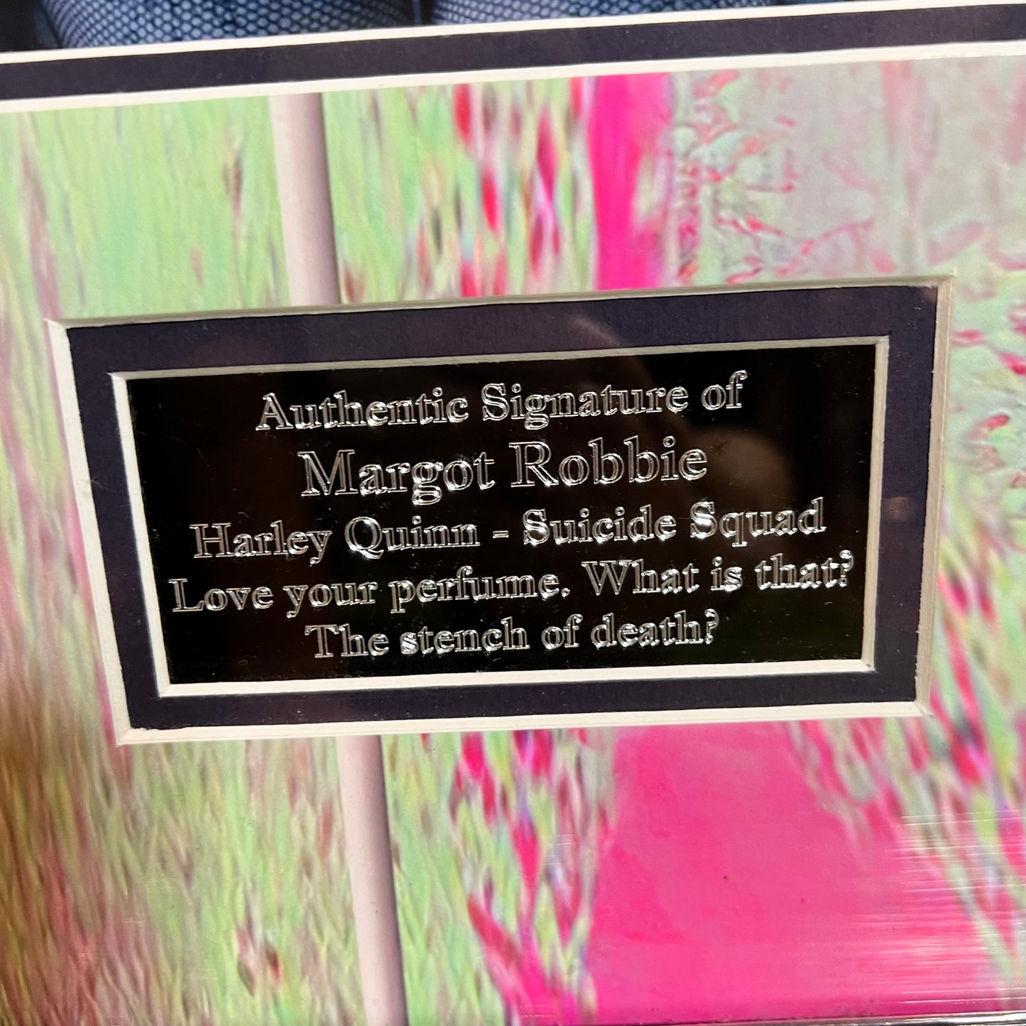 Margot Robbie Harlequin Baseball Bat Signed