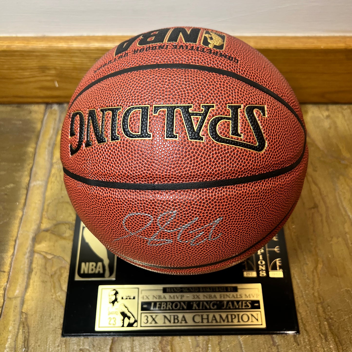 Lebron James Signed Basketball