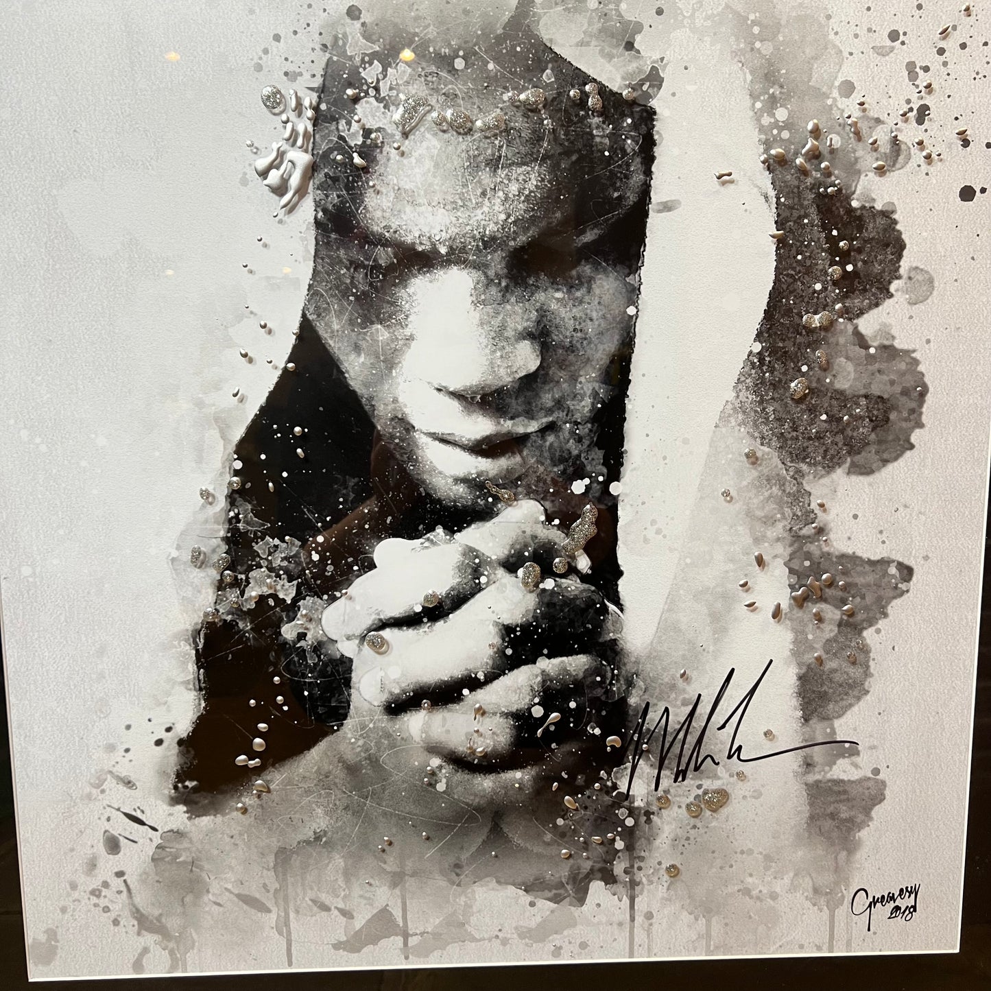 Mike Tyson Signed Artwork