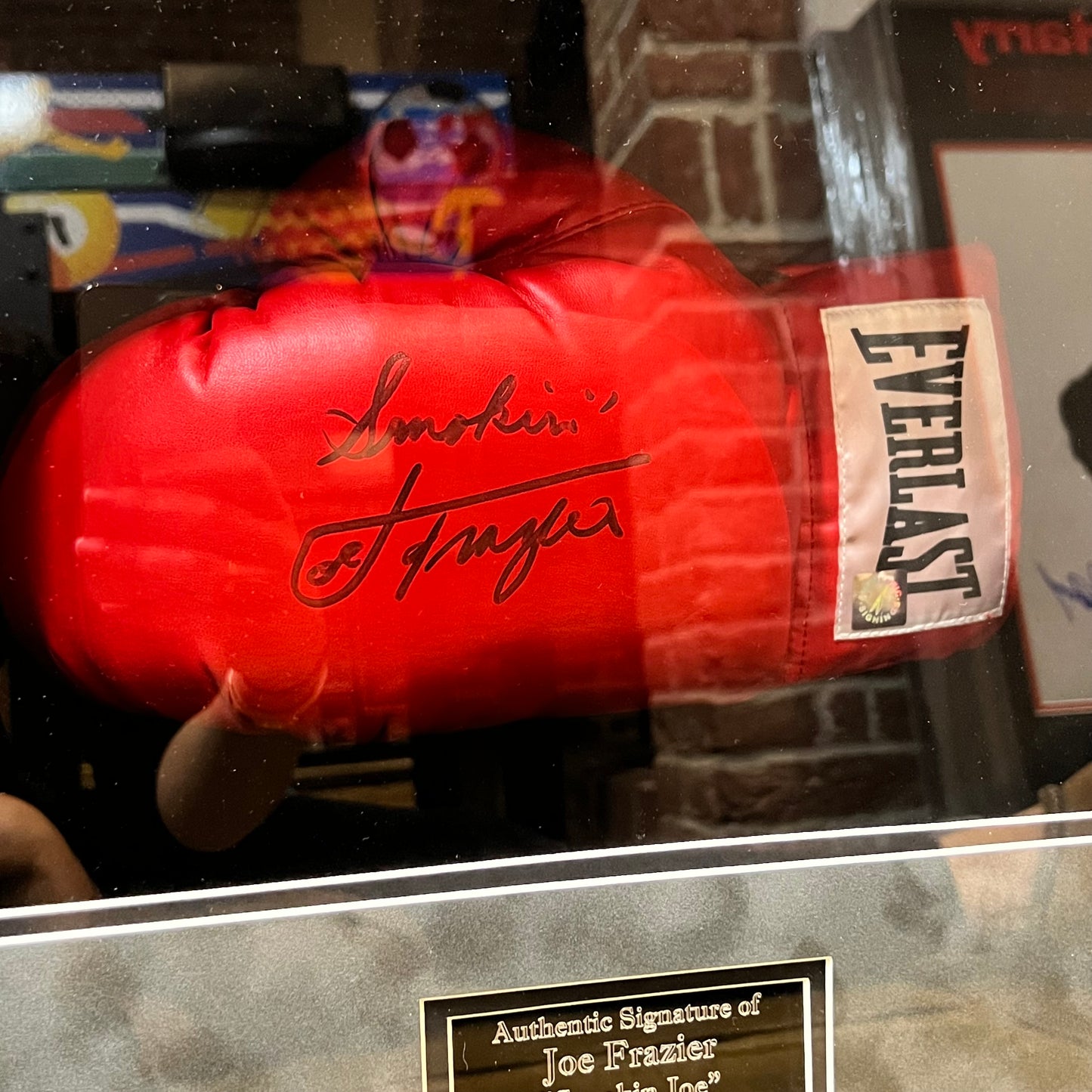 Joe Frazier Signed glove