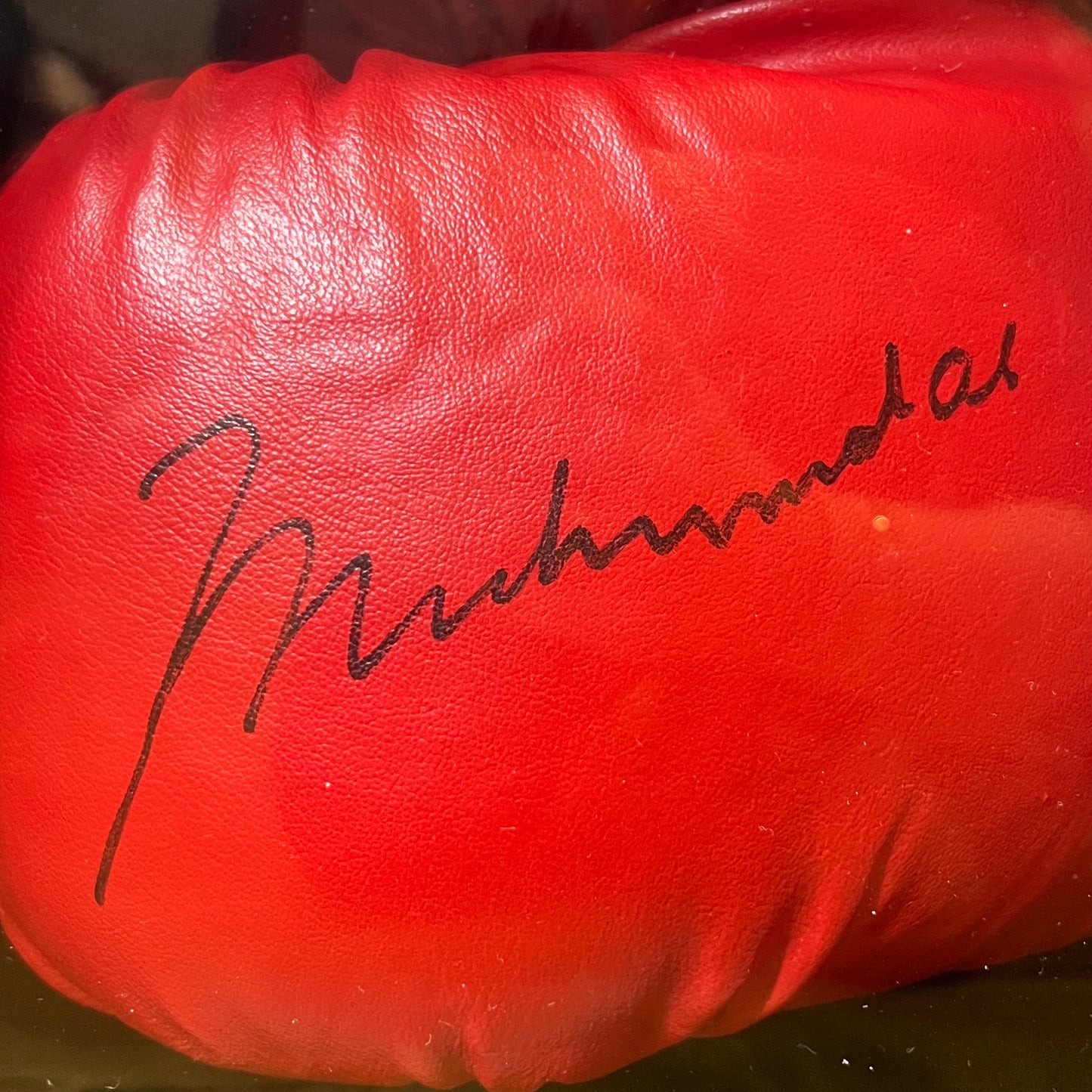 Muhammad Ali Signed Glove BIGGEST SIGNATURE with Holographic Picture