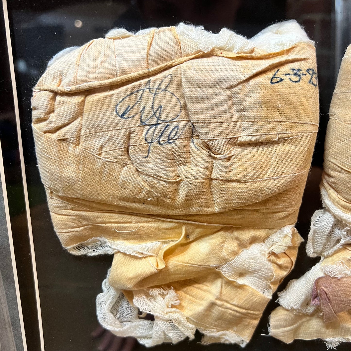 Tommy Morrison and George Foreman Signed Hand Wraps