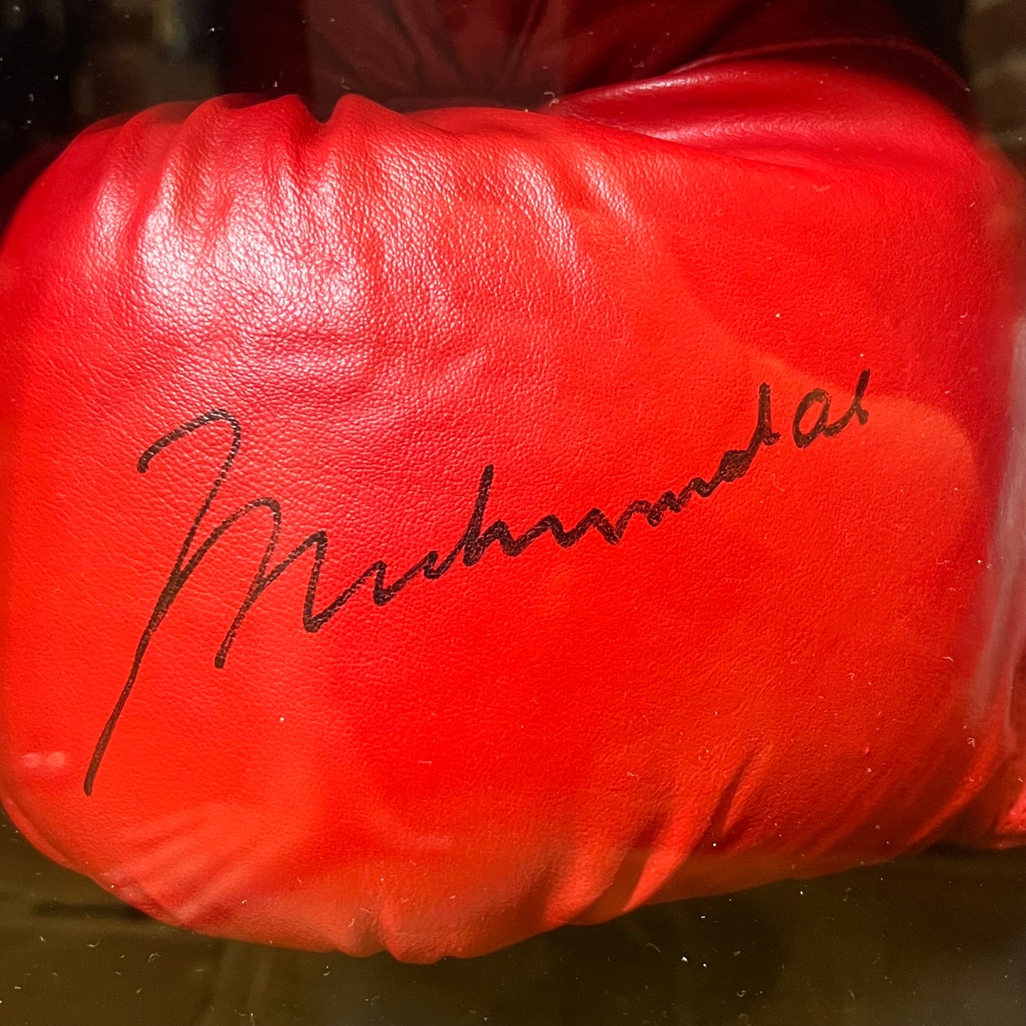 Muhammad Ali Signed Glove BIGGEST SIGNATURE with Holographic Picture