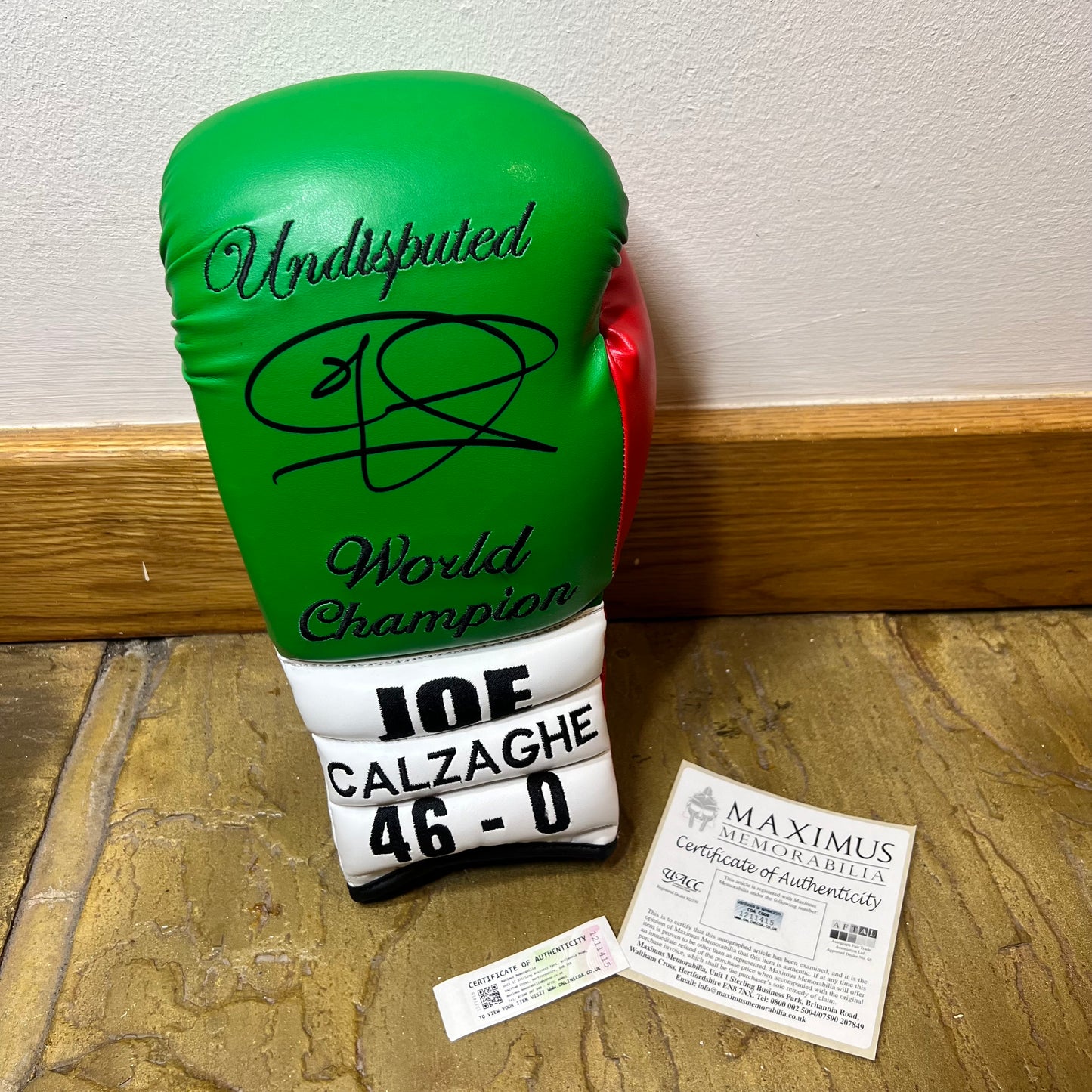 Joe Calzaghe Signed Glove