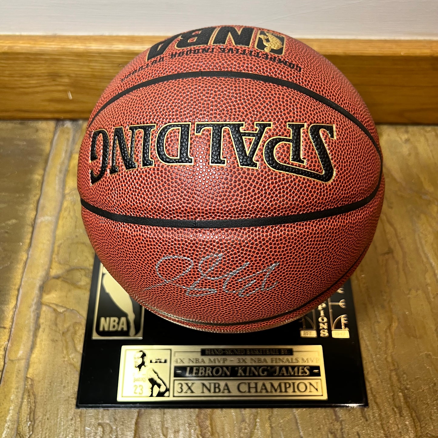 Lebron James Signed Basketball