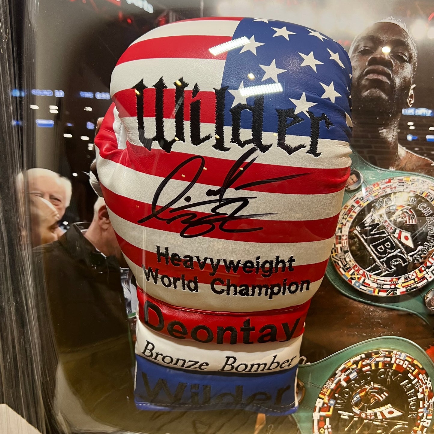 Deontay Wilder Signed and framed boxing glove