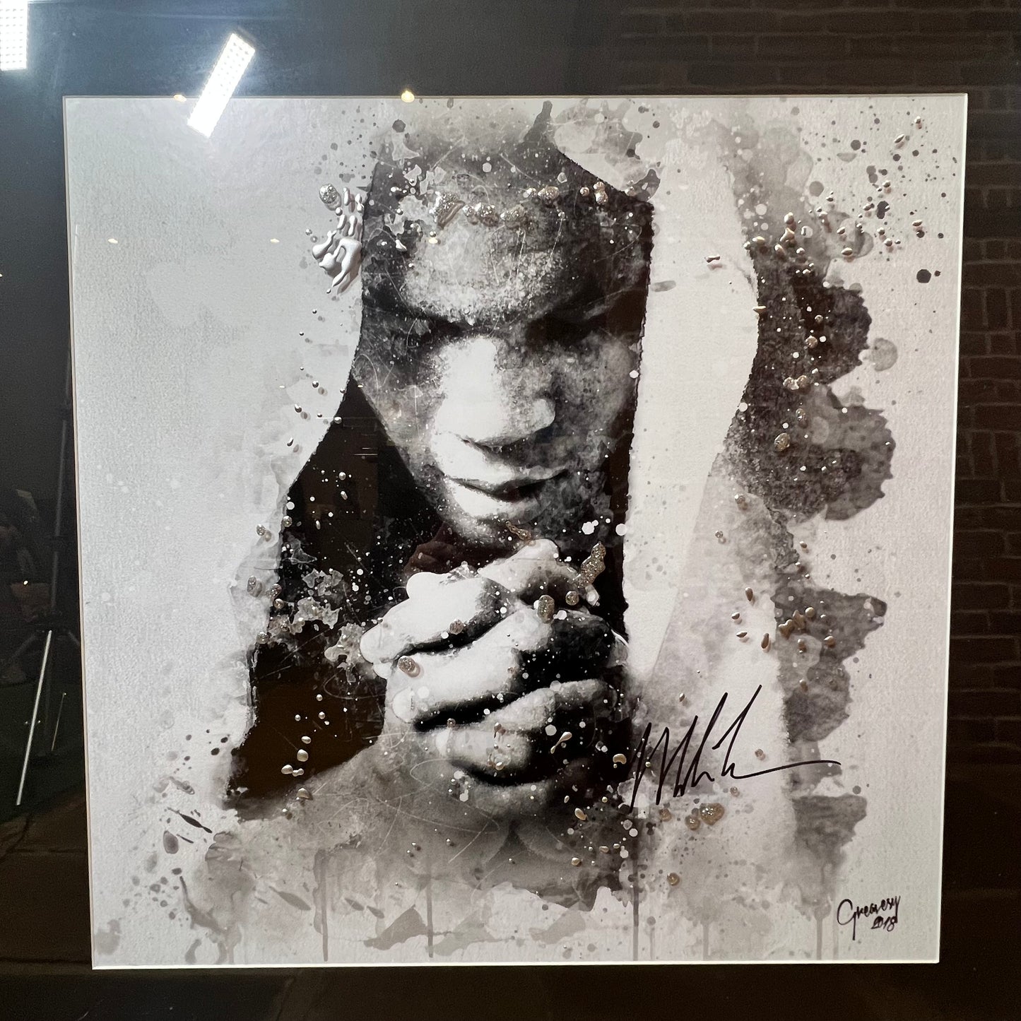 Mike Tyson Signed Artwork