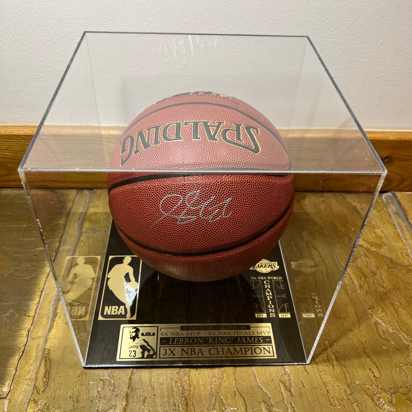 Lebron James Signed Basketball